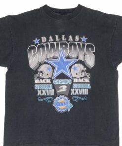 VINTAGE NFL DALLAS COWBOYS SUPERBOWL CHAMPS 1994 TEE SHIRT XL MADE IN USA