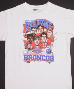 VINTAGE NFL DENVER BRONCOS AFC CHAMPS TEE SHIRT 1987 LARGE MADE USA VINTAGE NFL DENVER BRONCOS AFC CHAMPS TEE SHIRT 1987 LARGE MADE USA