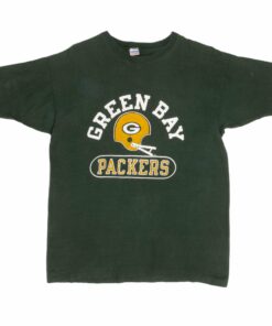 VINTAGE NFL GREEN BAY PACKERS CHAMPION TEE SHIRT 1970S MEDIUM MADE USA