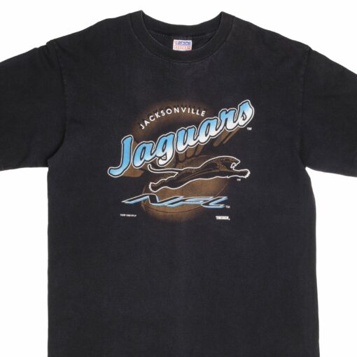 VINTAGE NFL JACKSONVILLE JAGUARS BANNED LOGO TEE SHIRT 1993 XL MADE IN USA