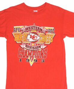 VINTAGE NFL KANSAS CITY CHIEFS CHAMPIONS 1993 TEE SHIRT