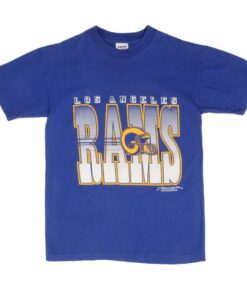 VINTAGE NFL LOS ANGELES RAMS 1990 TEE SHIRT SIZE MEDIUM MADE IN USA