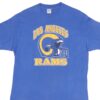 VINTAGE NFL LOS ANGELES RAMS TEE SHIRT 1980S SIZE LARGE MADE IN USA
