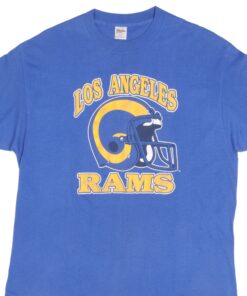 VINTAGE NFL LOS ANGELES RAMS TEE SHIRT 1980S SIZE LARGE MADE IN USA
