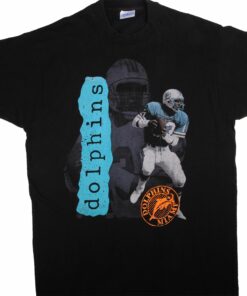 VINTAGE NFL MIAMI DOLPHINS TEE SHIRT 1987 SIZE XL MADE IN USA