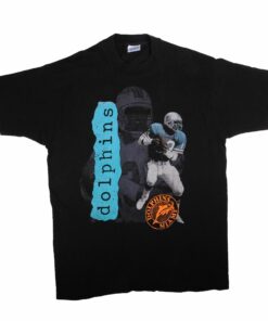 VINTAGE NFL MIAMI DOLPHINS TEE SHIRT 1987 SIZE XL MADE IN USA