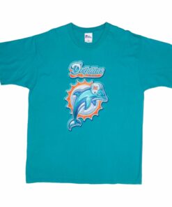 VINTAGE NFL MIAMI DOLPHINS TEE SHIRT 1990S SIZE XL MADE IN USA