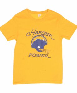 VINTAGE NFL SAN DIEGO CHARGER POWER TEE SHIRT 1980S SIZE MEDIUM MADE IN USA VINTAGE NFL SAN DIEGO CHARGER POWER TEE SHIRT 1980S SIZE MEDIUM MADE IN USA