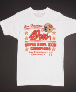 VINTAGE NFL SAN FRANCISCO 49ERS SUPER BOWL CHAMPS 1988 TEE SHIRT SMALL MADE USA VINTAGE NFL SAN FRANCISCO 49ERS SUPER BOWL CHAMPS 1988 TEE SHIRT SMALL MADE USA