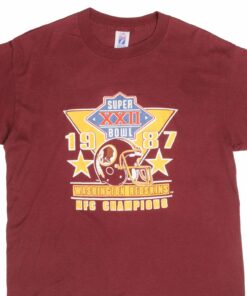 VINTAGE NFL WASHINGTON REDSKINS SUPER BOWL 1987 TEE SHIRT LARGE MADE IN USA VINTAGE NFL WASHINGTON REDSKINS SUPER BOWL 1987 TEE SHIRT LARGE MADE IN USA
