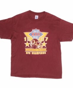 VINTAGE NFL WASHINGTON REDSKINS SUPER BOWL 1987 TEE SHIRT LARGE MADE IN USA VINTAGE NFL WASHINGTON REDSKINS SUPER BOWL 1987 TEE SHIRT LARGE MADE IN USA