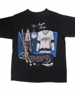 VINTAGE NHL LOS ANGELES KINGS TEE SHIRT 1991 SIZE LARGE MADE IN USA