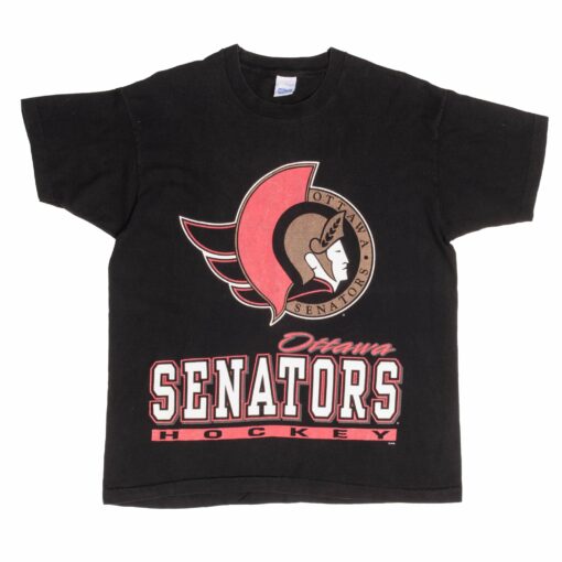 VINTAGE NHL OTTAWA SENATORS 1990S TEE SHIRT SIZE LARGE MADE IN USA