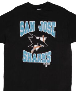 VINTAGE NHL SAN JOSE SHARKS TEE SHIRT 1990S SIZE XL MADE IN USA