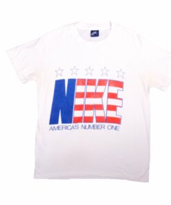VINTAGE NIKE AMERICAS NUMBER ONE TEE SHIRT 1984-1987 SIZE MEDIUM MADE IN USA VINTAGE NIKE AMERICAS NUMBER ONE TEE SHIRT 1984-1987 SIZE MEDIUM MADE IN USA