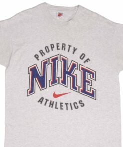 VINTAGE NIKE ATHLETICS EARLY 1990S TEE SHIRT SIZE LARGE MADE IN USA VINTAGE NIKE ATHLETICS EARLY 1990S TEE SHIRT SIZE LARGE MADE IN USA