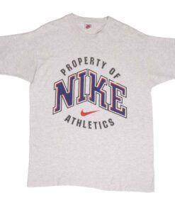 VINTAGE NIKE ATHLETICS EARLY 1990S TEE SHIRT SIZE LARGE MADE IN USA VINTAGE NIKE ATHLETICS EARLY 1990S TEE SHIRT SIZE LARGE MADE IN USA