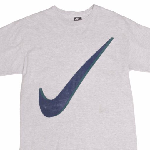 VINTAGE NIKE BIG SWOOSH TEE SHIRT 90S SIZE LARGE MADE IN USA