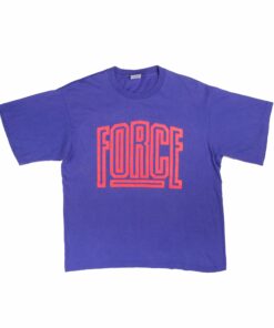 VINTAGE NIKE FORCE TEE SHIRT 80s 90s SIZE LARGE MADE IN USA