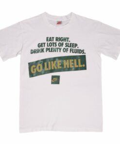 VINTAGE NIKE GO LIKE HELL EARLY 1990S TEE SHIRT SIZE MEDIUM MADE USA VINTAGE NIKE GO LIKE HELL EARLY 1990S TEE SHIRT SIZE MEDIUM MADE USA
