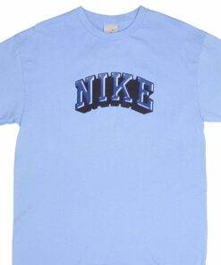 VINTAGE NIKE SPELL OUT LIGHT BLUE TEE SHIRT 2000S VINTAGE NIKE SPELL OUT LIGHT BLUE TEE SHIRT 2000S