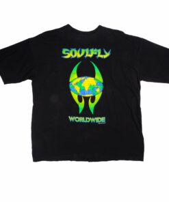 VINTAGE ORIGINAL SOULFLY WORLDWIDE TOUR TEE SHIRT 1999 SIZE XL MADE IN USA
