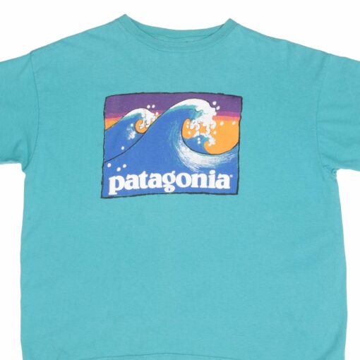 VINTAGE PATAGONIA SURF TEE SHIRT 1990S SIZE LARGE MADE IN USA