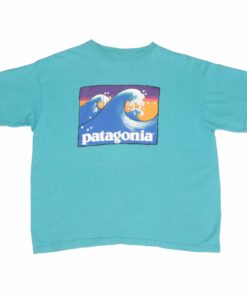 VINTAGE PATAGONIA SURF TEE SHIRT 1990S SIZE LARGE MADE IN USA