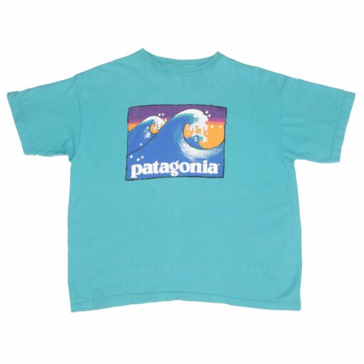 VINTAGE PATAGONIA SURF TEE SHIRT 1990S SIZE LARGE MADE IN USA