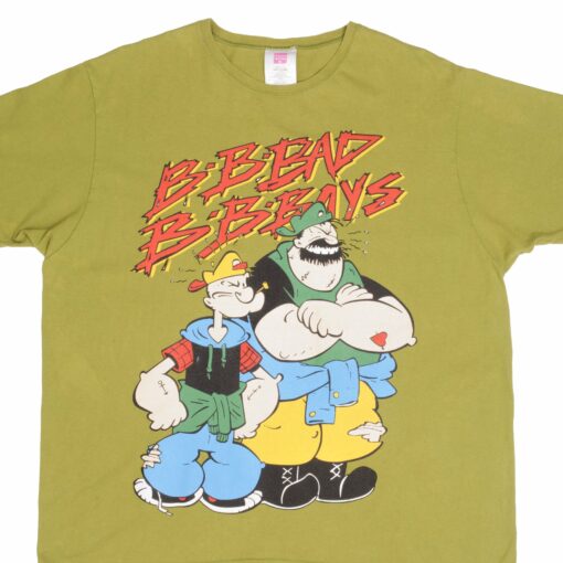 VINTAGE POPEYE BAD BOYS TEE SHIRT 1990 SIZE LARGE MADE IN USA