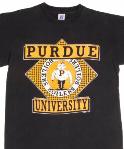 VINTAGE PURDUE UNIVERSITY BOILERS TEE SHIRT 1980s LARGE MADE IN USA