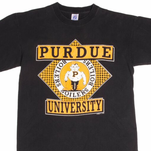 VINTAGE PURDUE UNIVERSITY BOILERS TEE SHIRT 1980s LARGE MADE IN USA