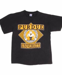 VINTAGE PURDUE UNIVERSITY BOILERS TEE SHIRT 1980s LARGE MADE IN USA