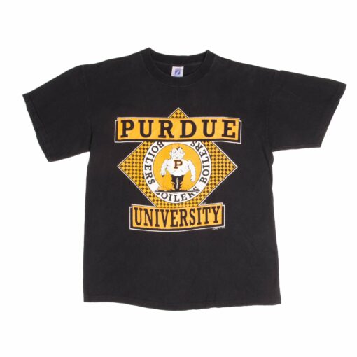 VINTAGE PURDUE UNIVERSITY BOILERS TEE SHIRT 1980s LARGE MADE IN USA