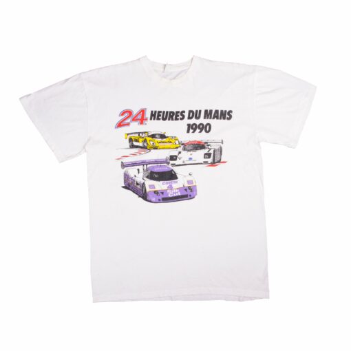 VINTAGE RACING 24 HEURES DU MANS 1990 TEE SHIRT SIZE MEDIUM MADE IN ITALY