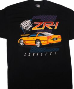 VINTAGE RACING CAR CORVETTE ZR1 1991 TEE SHIRT SIZE XL MADE IN USA