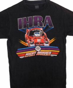 VINTAGE RACING IHRA DRAG RACING NIGHT RUNNERS 1982 TEE SHIRT MEDIUM MADE IN USA
