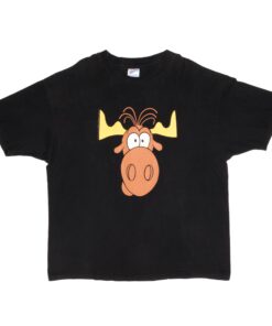 VINTAGE RICKY AND BULLWINKLE TACO BELL TEE SHIRT 1993 2XL MADE USA