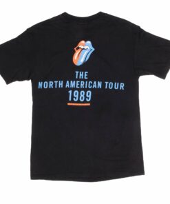 VINTAGE ROLLING STONES THE NORTH AMERICAN TOUR TEE SHIRT 1989 SMALL MADE IN USA 2 VINTAGE ROLLING STONES THE NORTH AMERICAN TOUR TEE SHIRT 1989 SMALL MADE IN USA 3