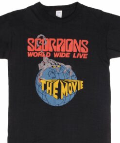 VINTAGE SCORPIONS WORLD WIDE LIVE THE MOVIE TEE SHIRT 1985