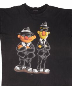 VINTAGE SESAME STREET BERT AND ERNIE SECRET AGENTS 1990S TEE SHIRT