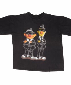 VINTAGE SESAME STREET BERT AND ERNIE SECRET AGENTS 1990S TEE SHIRT