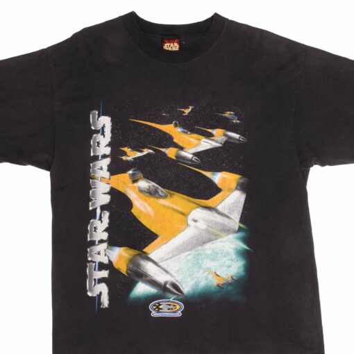 VINTAGE STAR WARS EPISODE 1 NABOO STARFIGHTER 1999 TEE SHIRT