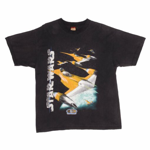 VINTAGE STAR WARS EPISODE 1 NABOO STARFIGHTER 1999 TEE SHIRT