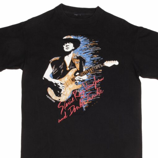 VINTAGE STEVIE RAY VAUGHAN AND DOUBL TROUBLE 1990 TEE SHIRT LARGE MADE USA