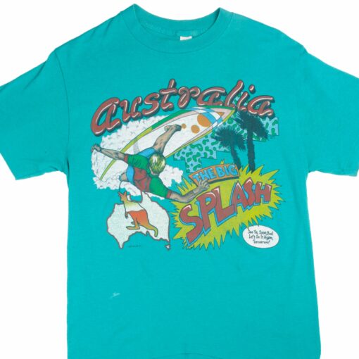 VINTAGE SURFING AUSTRALIA SURF TEE SHIRT 1990S