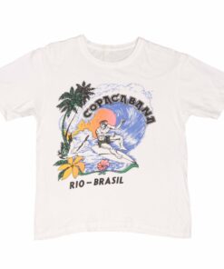 VINTAGE SURFING COPACABANA RIO BRAZIL SURF TEE SHIRT 1980S VINTAGE SURFING COPACABANA RIO BRAZIL SURF TEE SHIRT 1980S