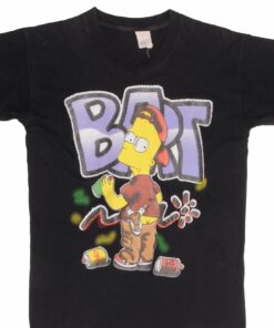 VINTAGE THE SIMPSONS BART GRAFFITI TEE SHIRT 1990S SIZE MEDIUM MADE IN USA VINTAGE THE SIMPSONS BART GRAFFITI TEE SHIRT 1990S SIZE MEDIUM MADE IN USA