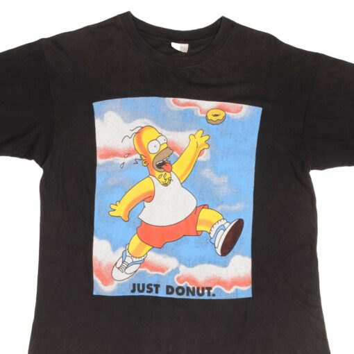 VINTAGE THE SIMPSONS HOMER JUST DONUT TEE SHIRT 1990S