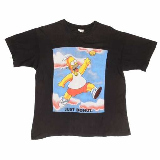 VINTAGE THE SIMPSONS HOMER JUST DONUT TEE SHIRT 1990S